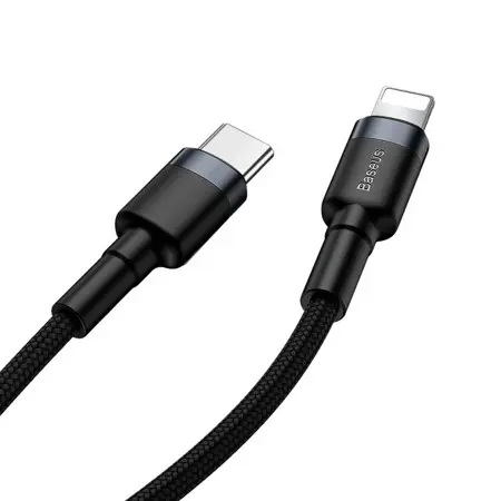 Baseus Cafule USB-C till Lightning Kabel PD, 20W, 1m - Svart - Bild 2