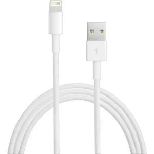 SiGN USB 2.0 kabel med Lightning kontakt 2.4A, 12W, 1m - Vit