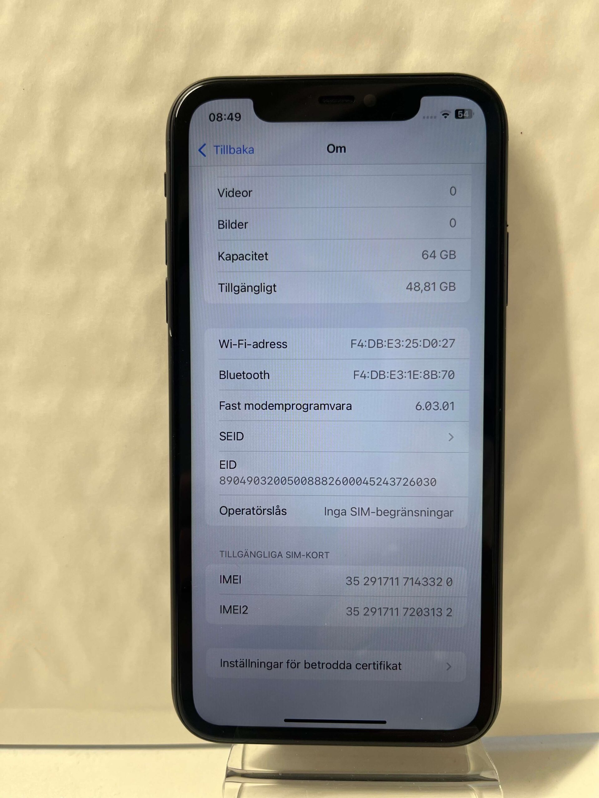 Såld - Begagnad iPhone 11 64 GB – 6 mån garanti - 3320 - Bild 2