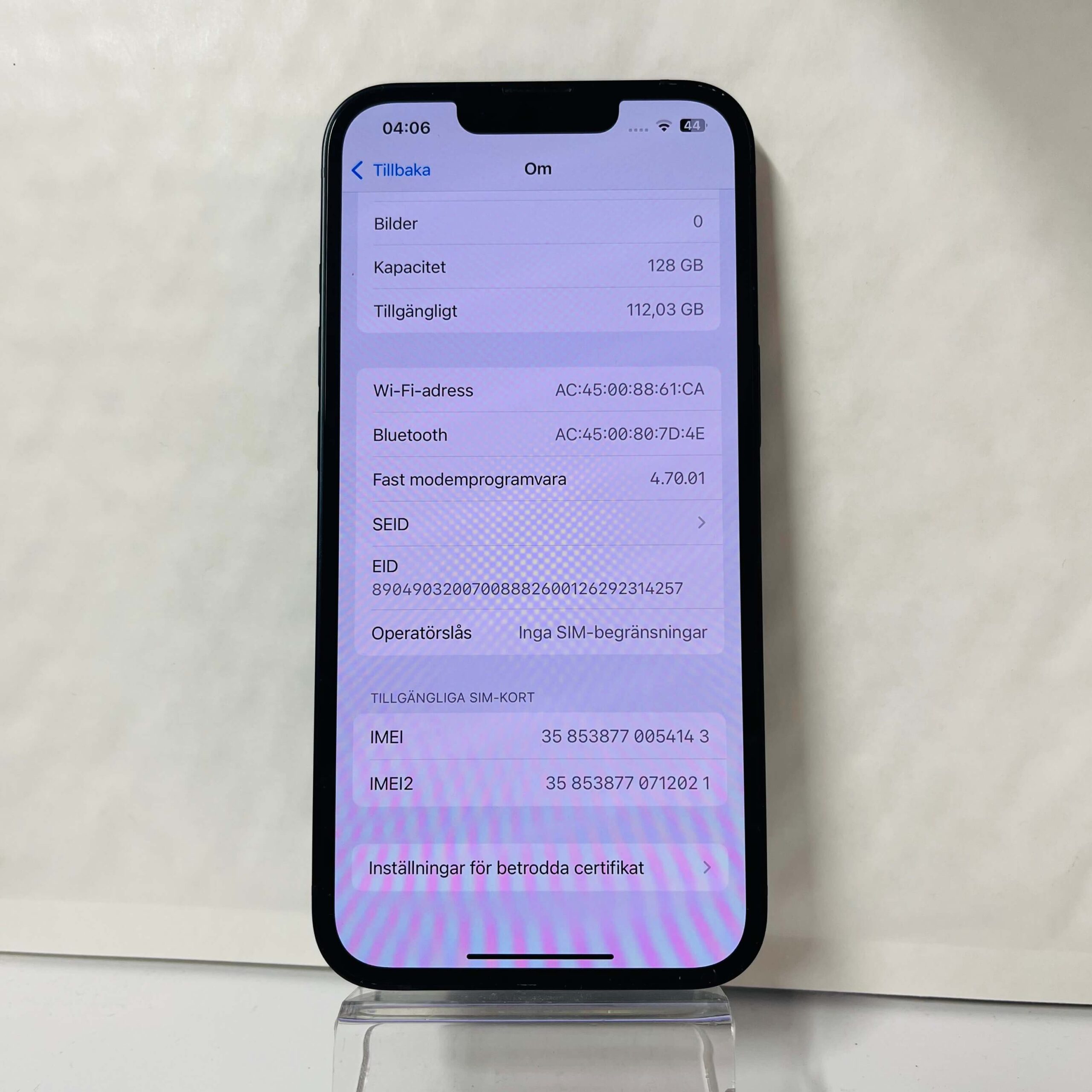 iPhone 13 128 GB – 3 mån garanti - 4143(NFC funkar inte - ”blippa-funktion”) - Bild 4