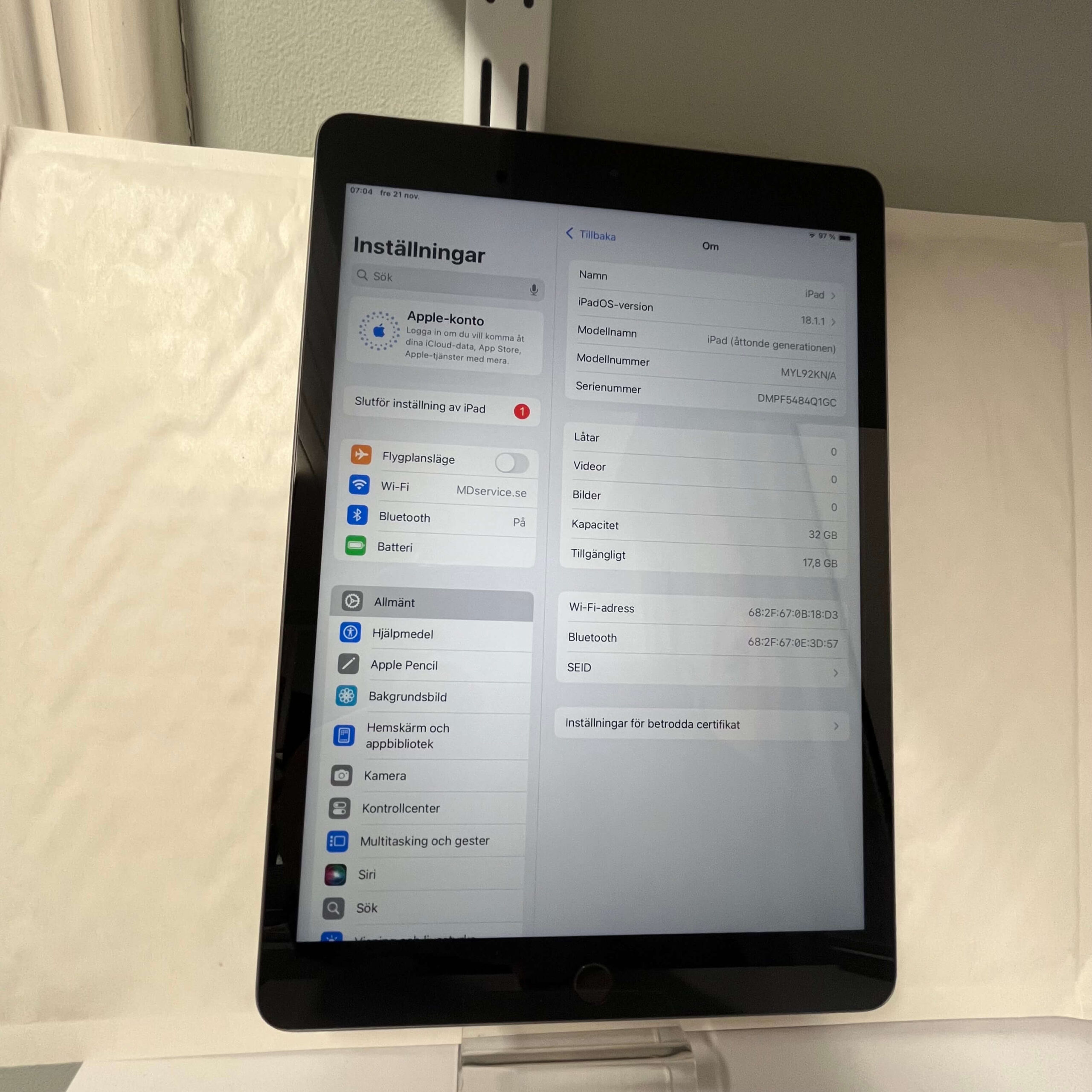 iPad (2020) 8th gen 10.2" 32GB Wi-Fi – 6 mån garanti - Bild 2