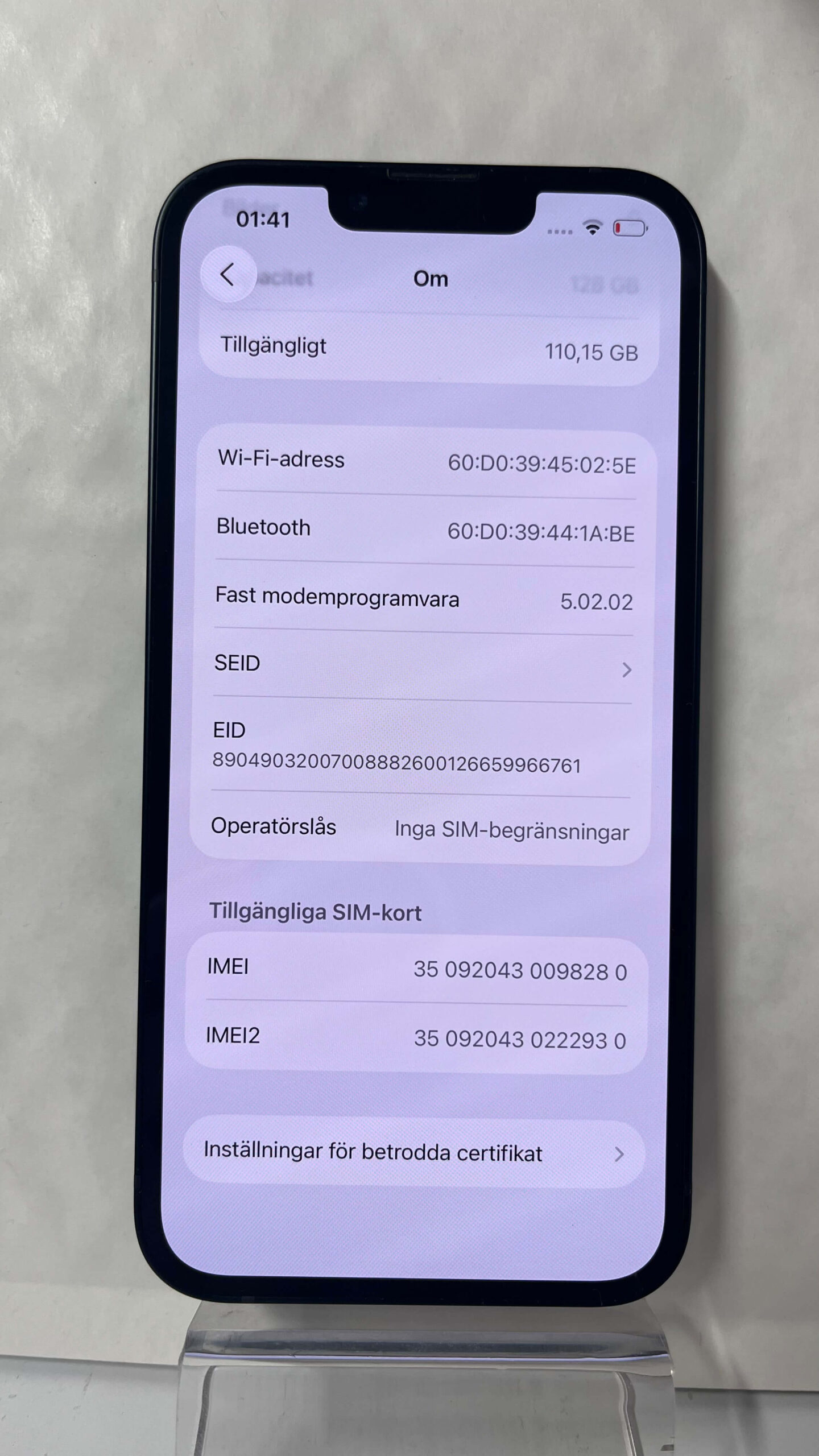 iPhone 13 128 GB – 3 mån garanti – 8280 - Bild 3