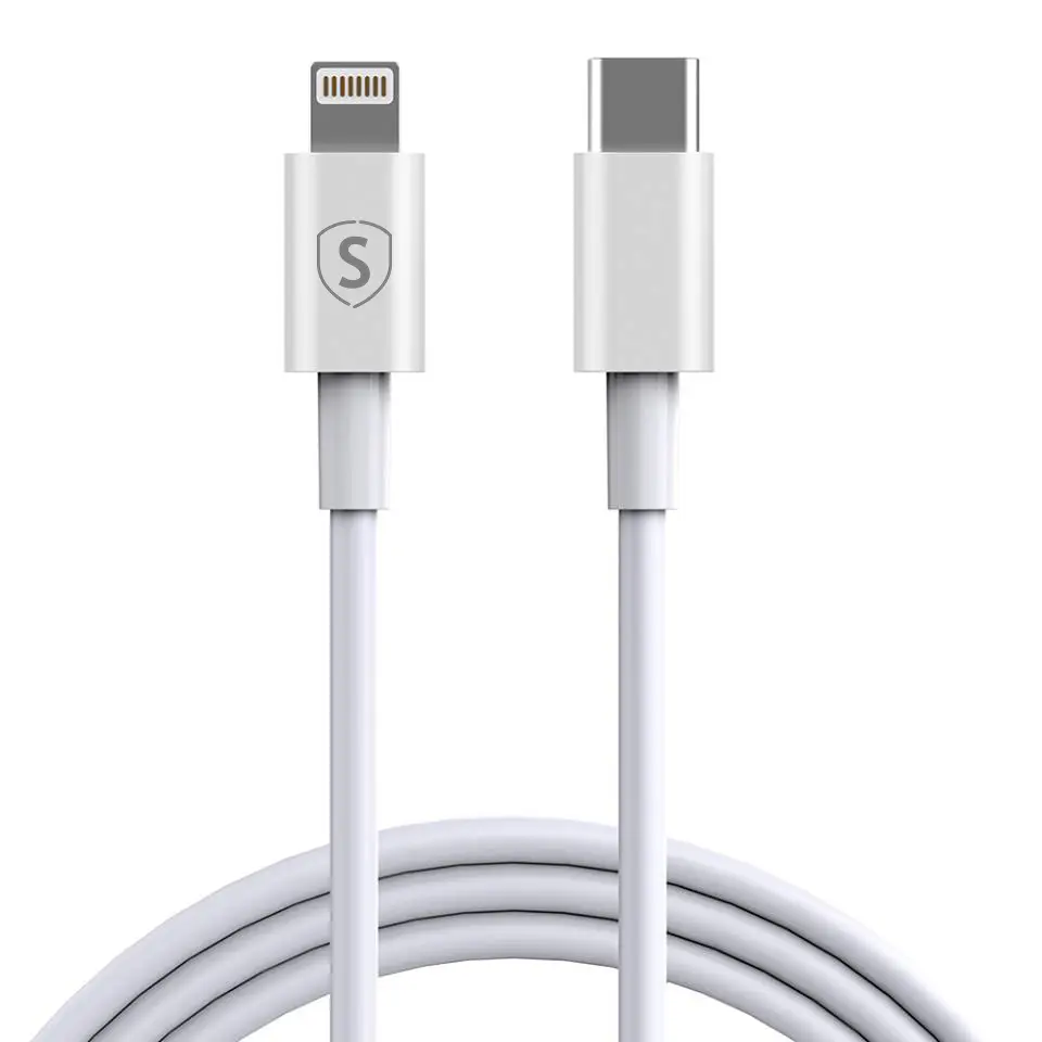 USB-C till Lightning Kabel 1A, 1m - Vit