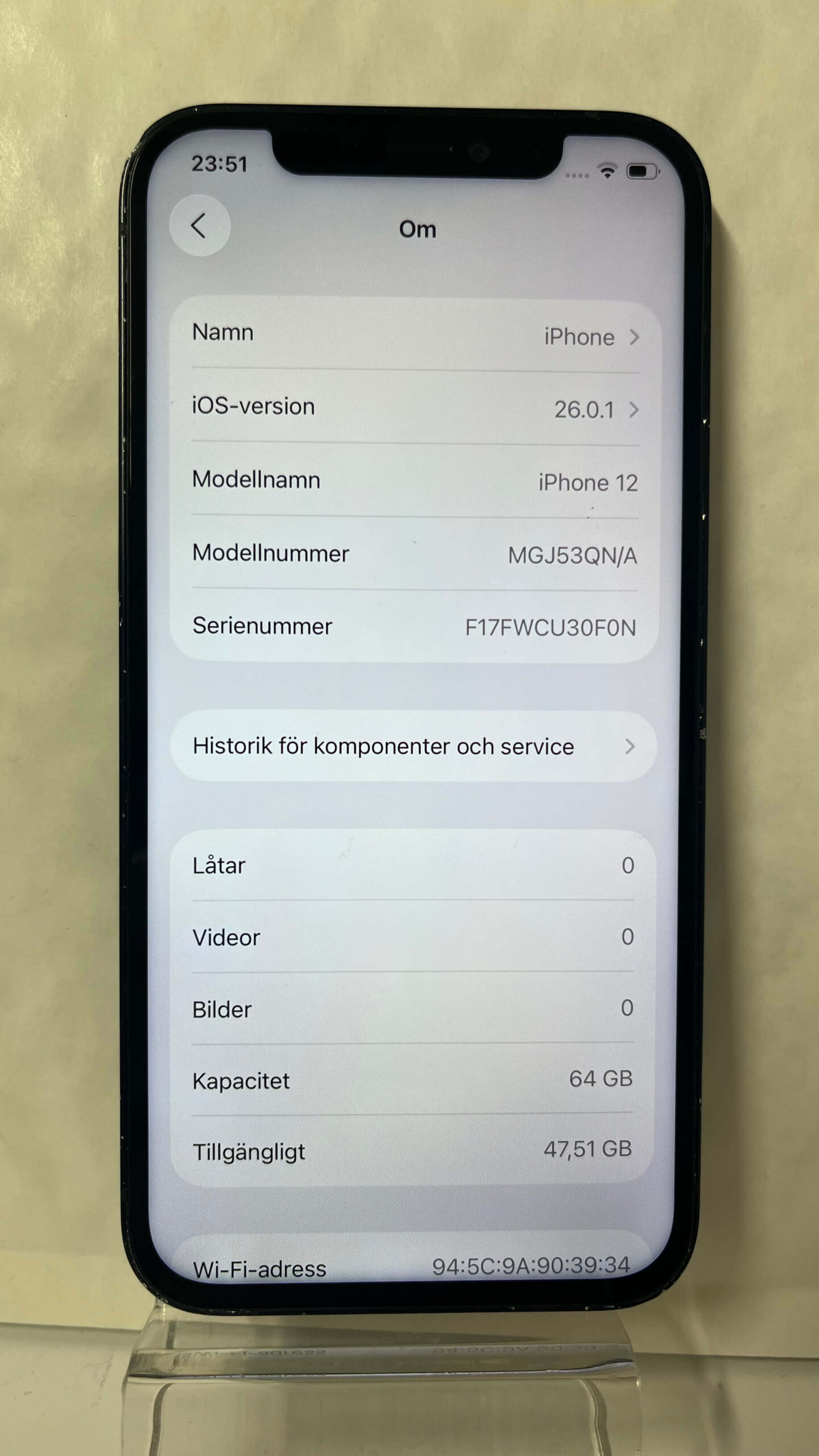 iPhone 12 64 GB – 3 mån garanti – 6895(Face-ID funkar inte) - Bild 4